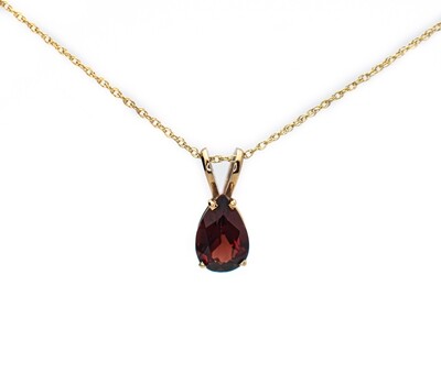 Garnet Pendant Necklace