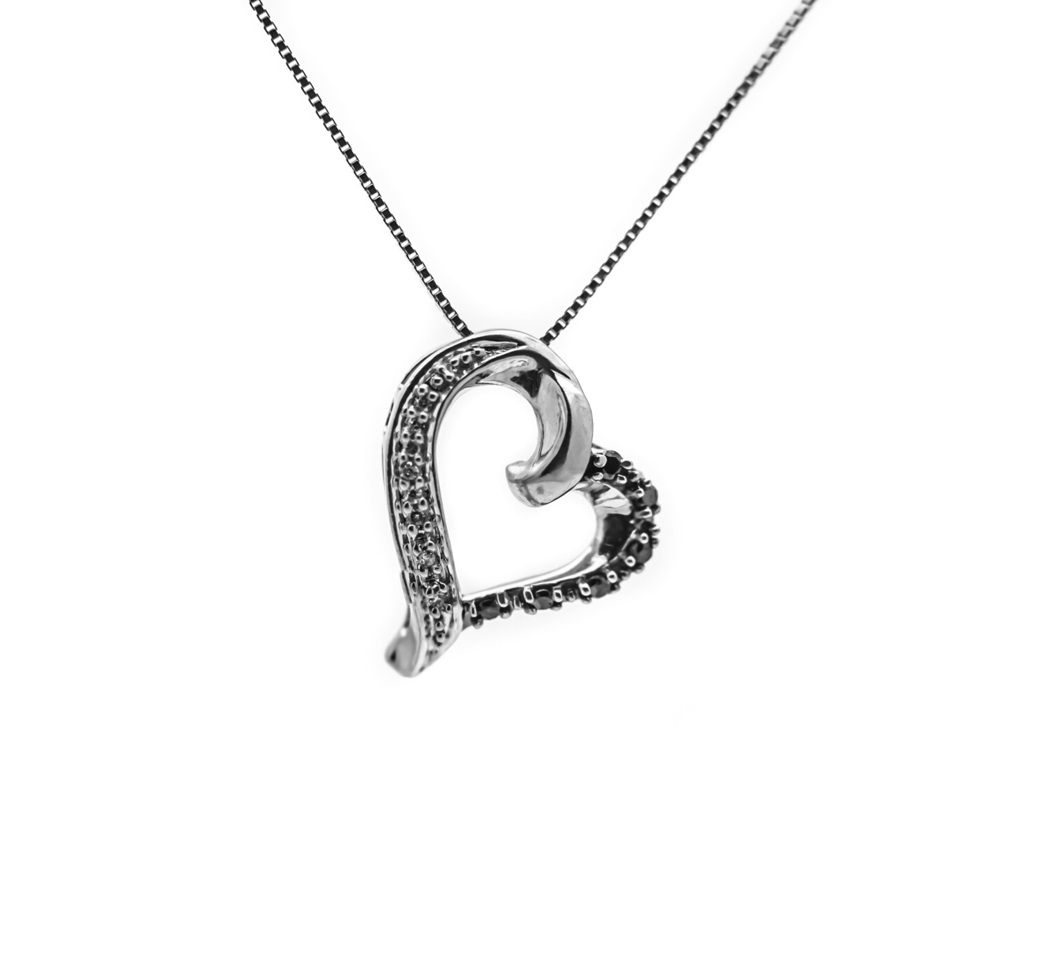 Black Gemstone Heart