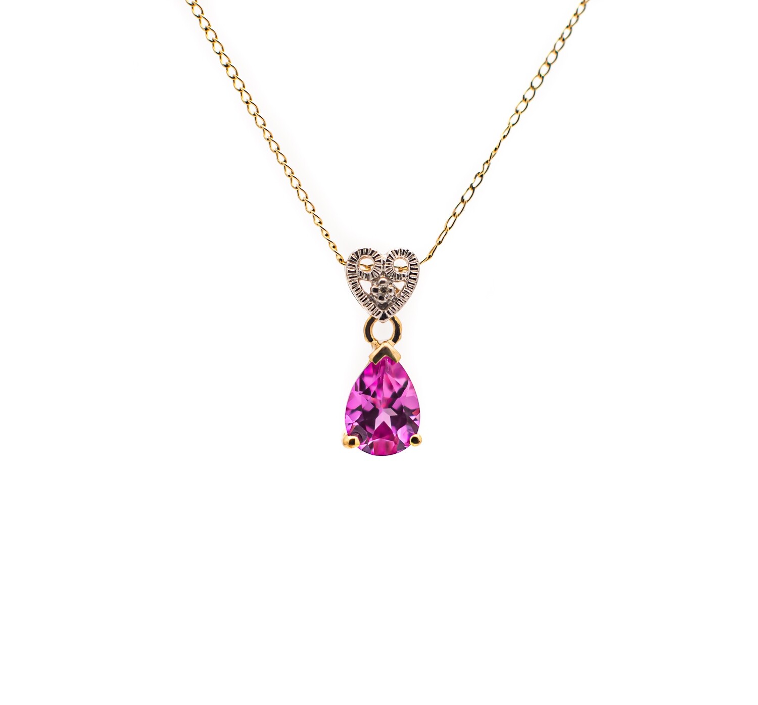 Gemstone Diamond Heart