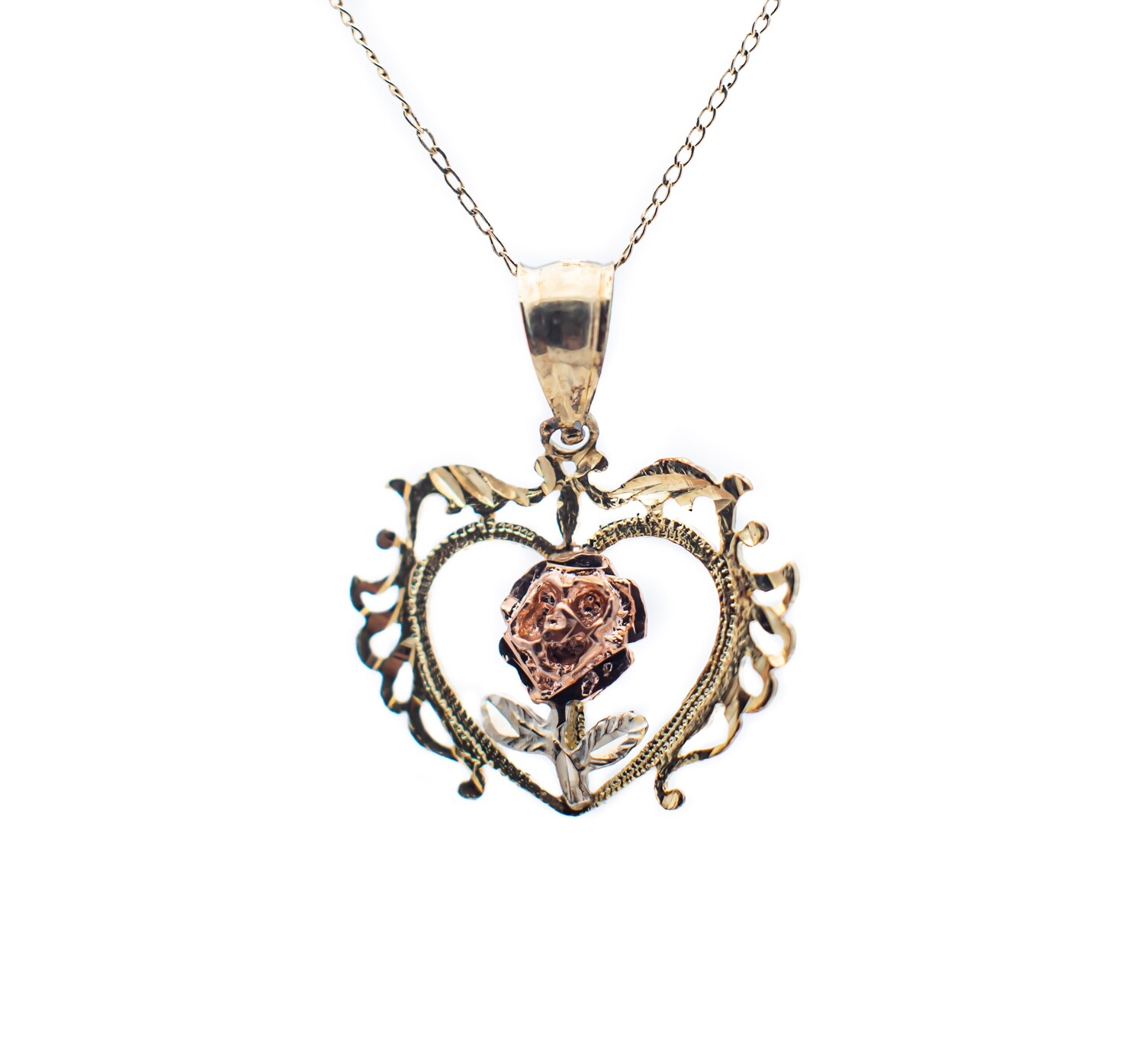 14k Gold Heart Pendant