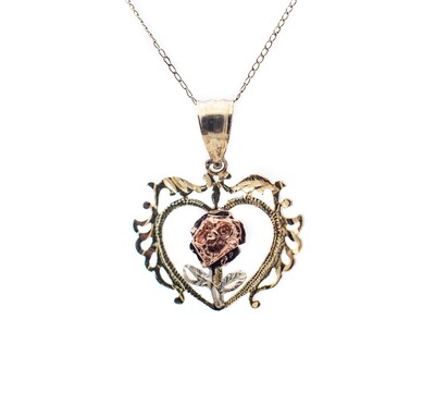 14k Gold Heart Pendant