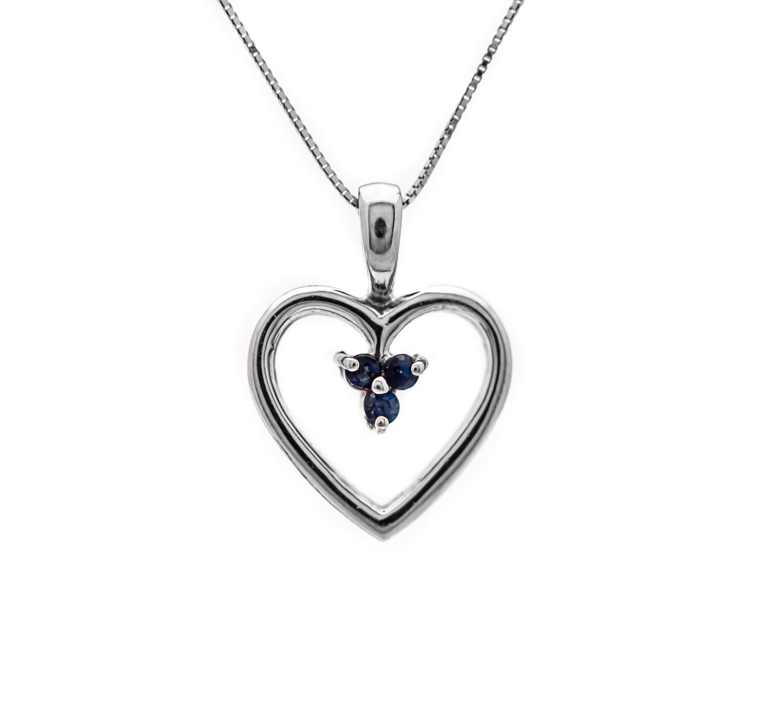 14k Gold Heart Pendant with Gemstones