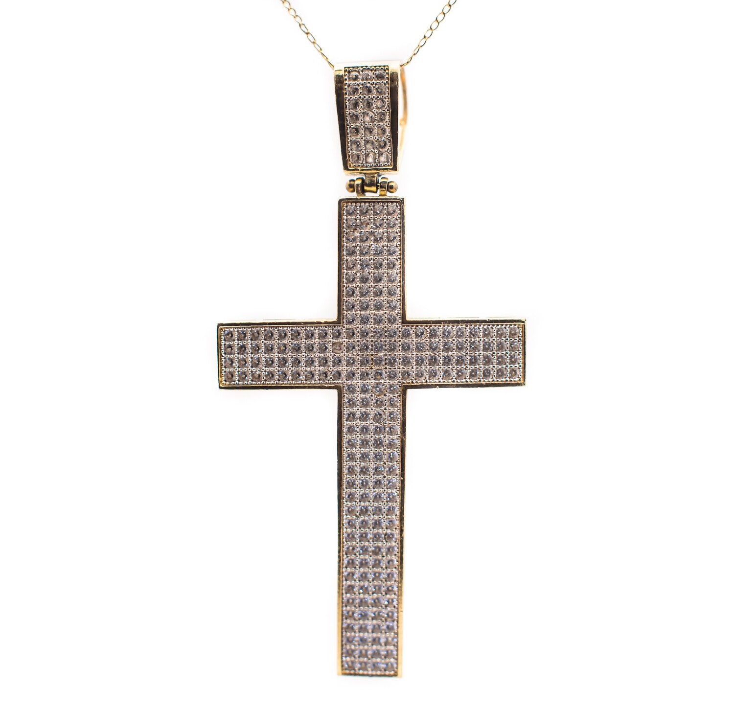 10K Gold CZ Cross