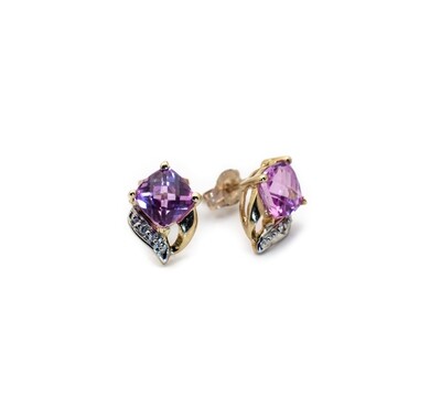 Gemstone Diamond Earrings