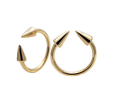 14k Gold Piercing rings