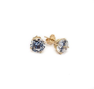 14k Gold Earrings with CZ stones