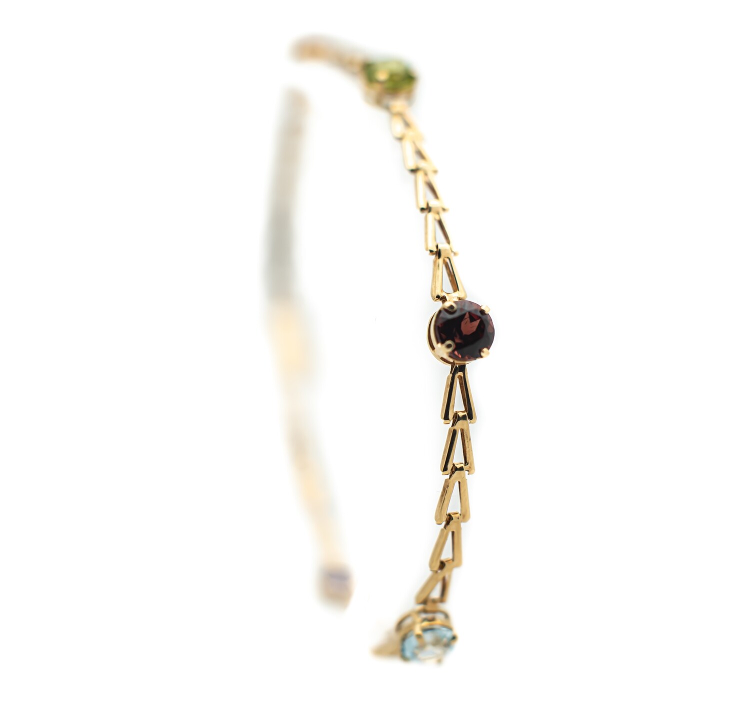 14K Yellow Gold Multi-Stone Bracelet