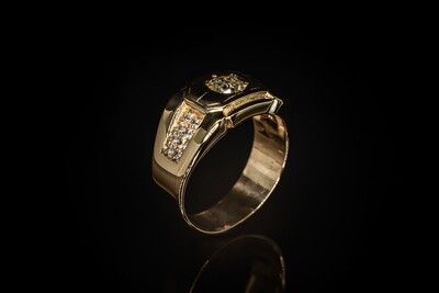 Bead Set Diamond Ring