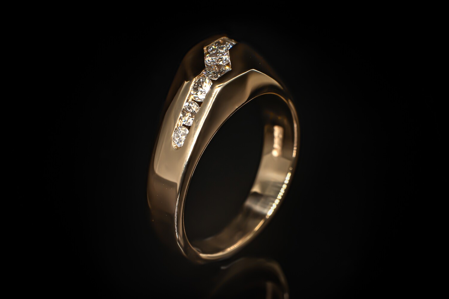 Channel Set Diamond Ring