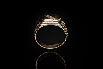 14k Gold 3-Diamond Ring