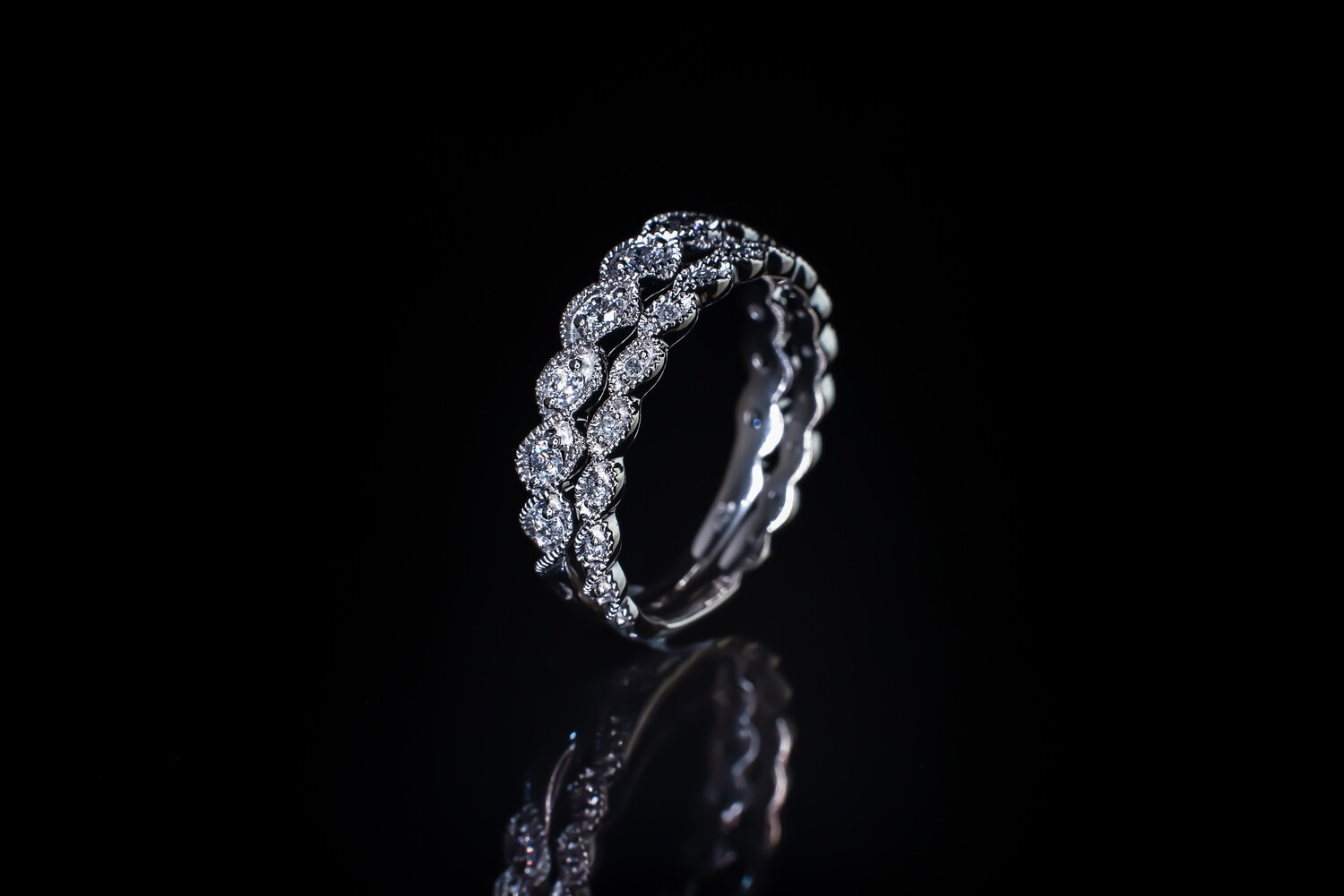 10k White Gold Diamond Ring