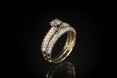 10k Gold Ring with Diamonds