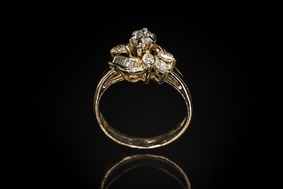 Gold Diamond Wedding Set
