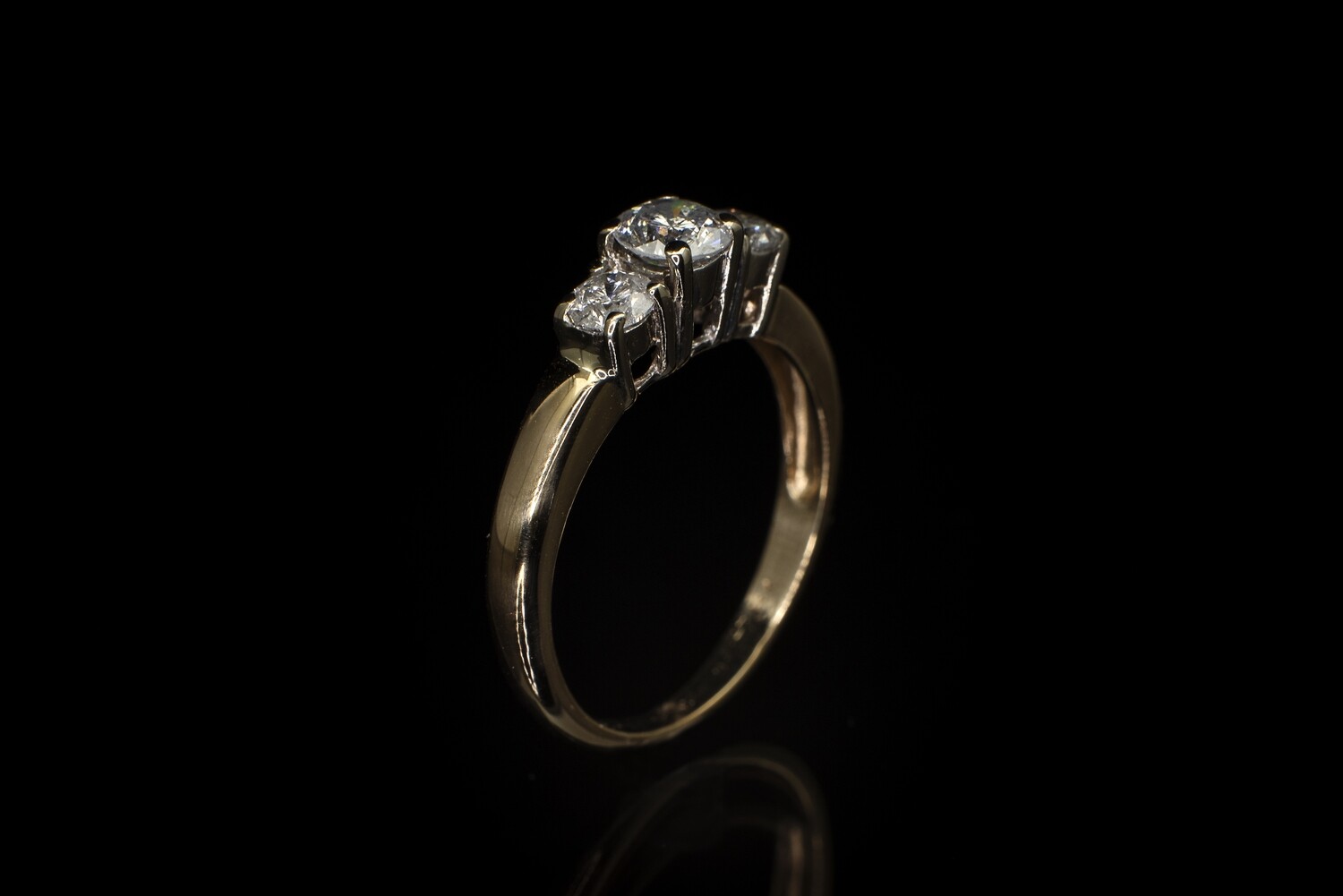 14k Two-Tone Diamond Ring