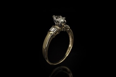 14k Gold ring with Diamonds