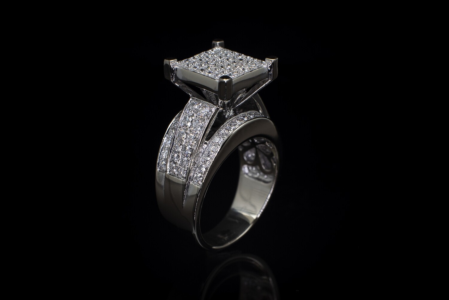 14k Gold Ring with Diamonds