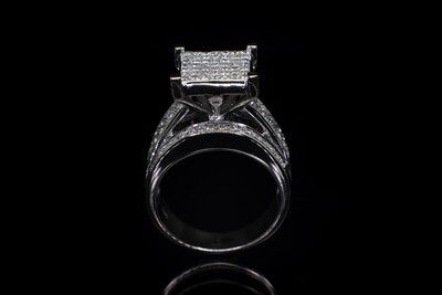 14k Gold Ring with Diamonds