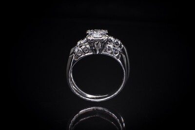 Gold Two Rings Wedding Set