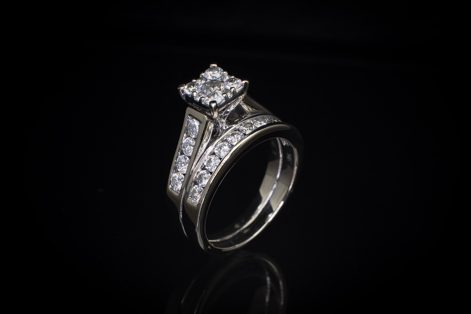 14k Gold Ring with Diamonds