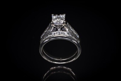 14k Gold Ring with Diamonds
