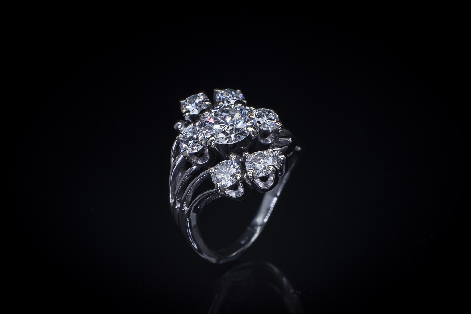 White Gold Diamond Accent Ring