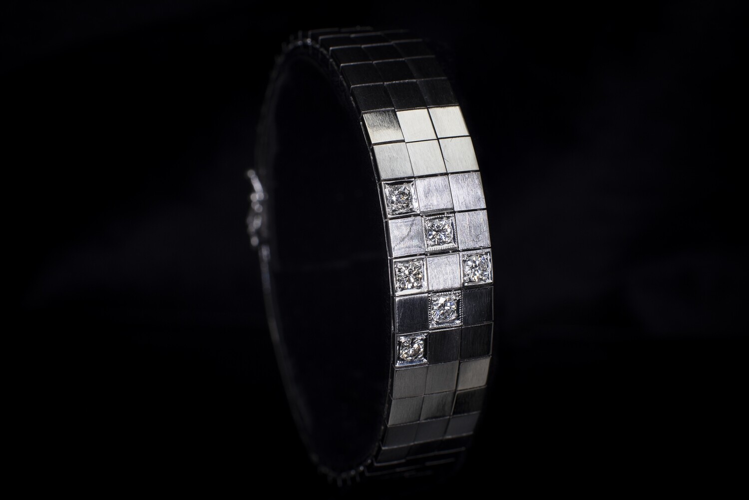Square Link Diamond Bracelet