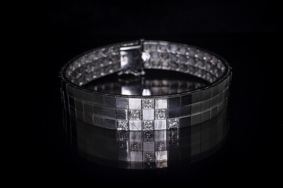 Square Link Diamond Bracelet