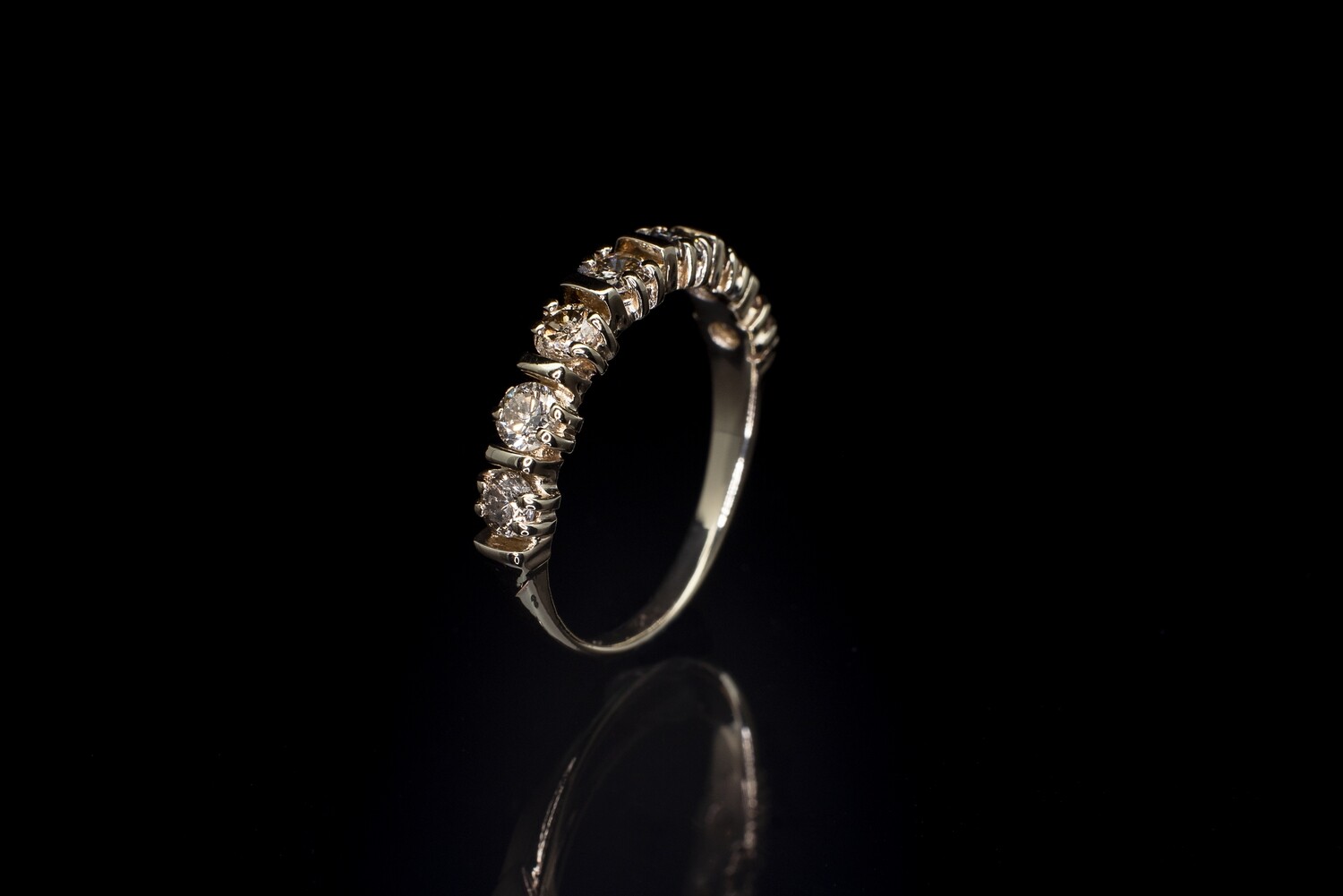 14k Gold Prong Set Diamond Ring