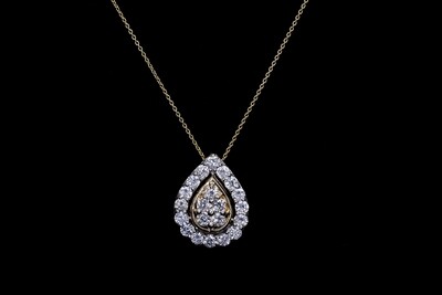 14k Gold Necklace with Diamonds