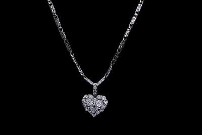 White Gold Drop Necklace