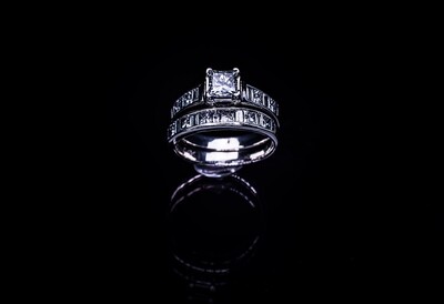 Princess and Baguette Cut Diamond Set