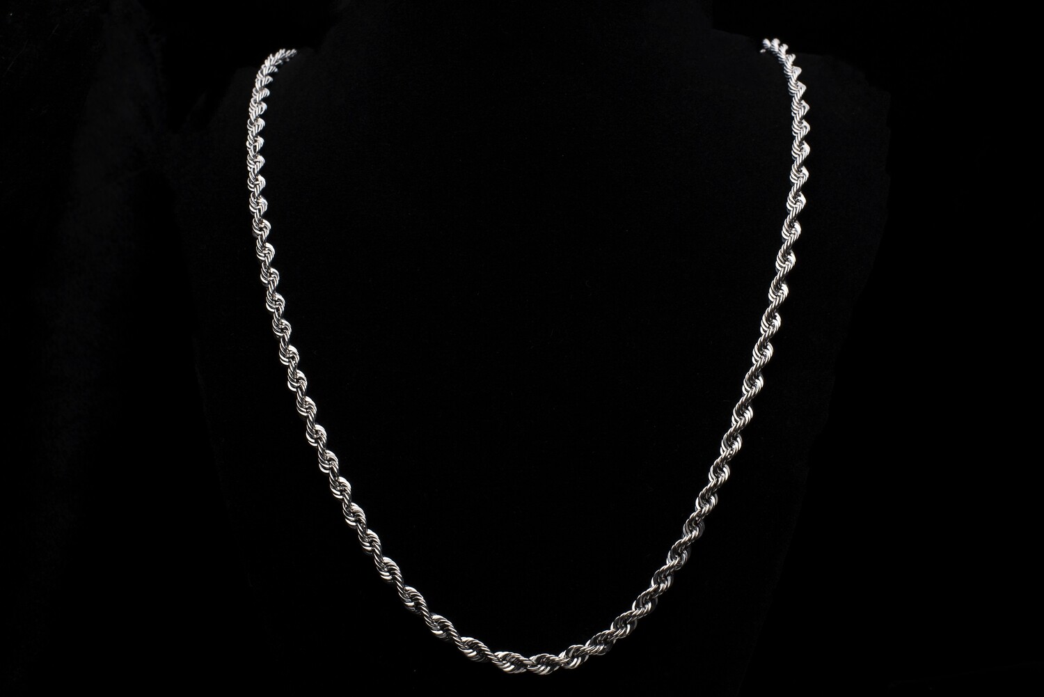 10K White Gold 24-Inch Chain