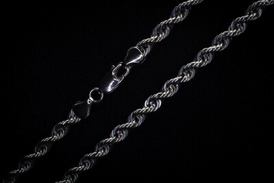 10K White Gold 24-Inch Chain
