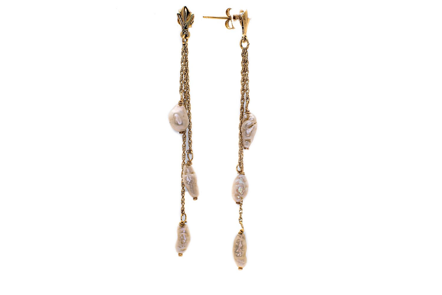 14k Gold Earrings Pearls