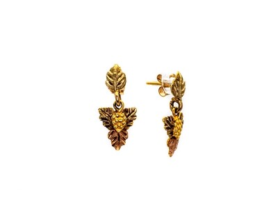12k Gold Earrings with Gemstones