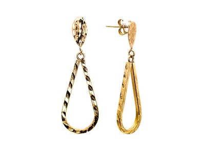18k Gold Earrings.