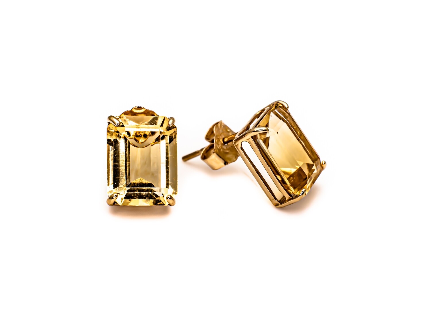 Yellow Gemstone Earrings