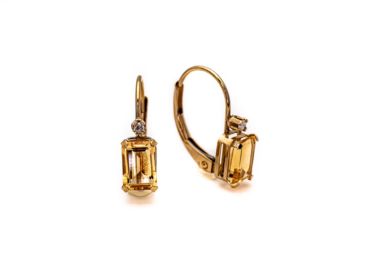 Yellow Gemstone Earrings