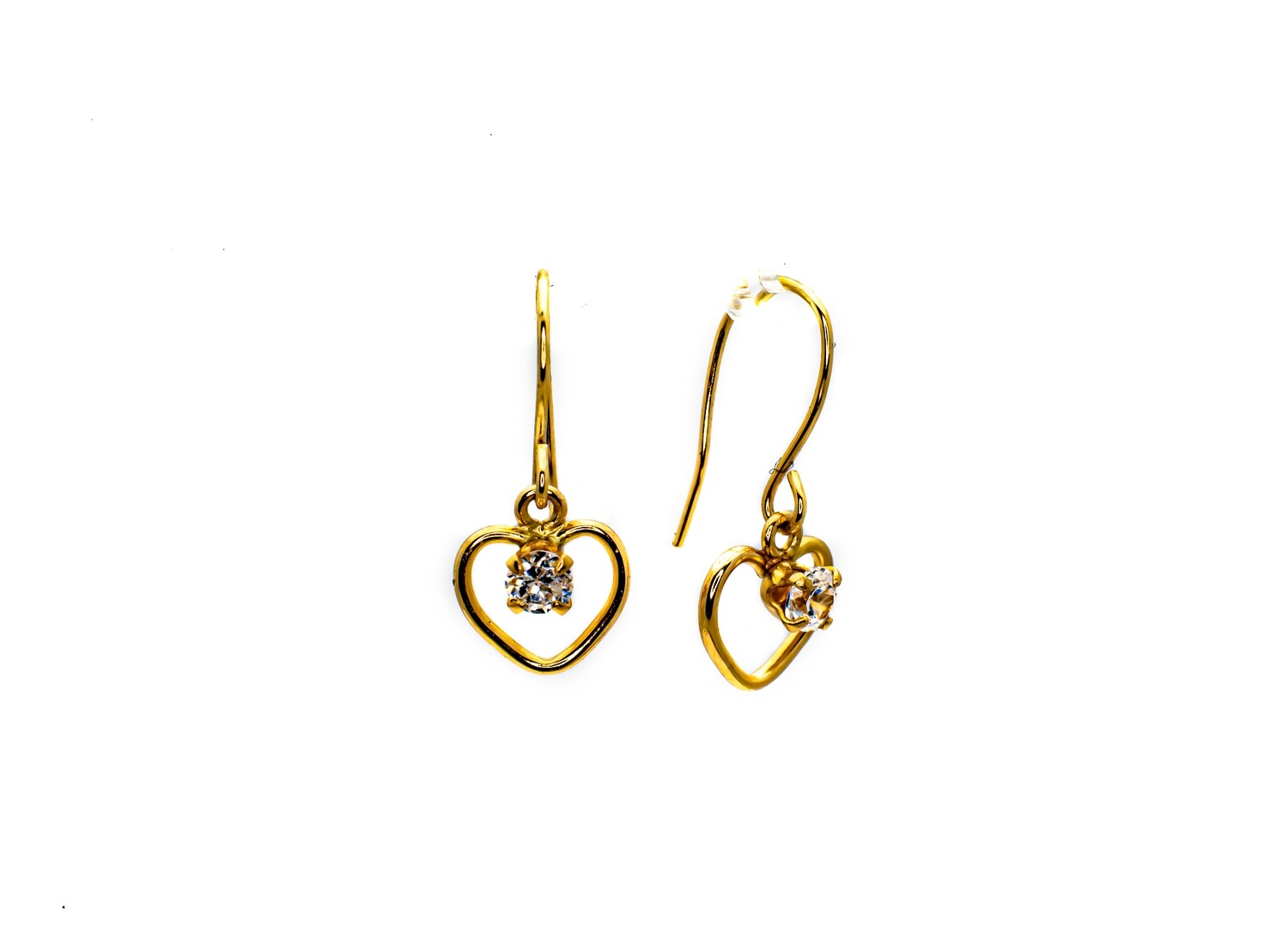 14k Gold Earrings with CZ stones