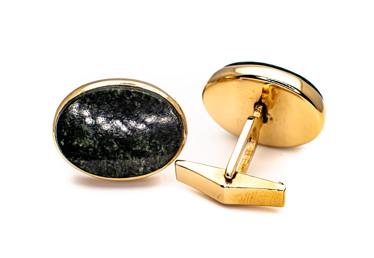 14k Gold Cufflinks with Gemstones