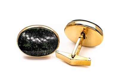 14k Gold Cufflinks with Gemstones