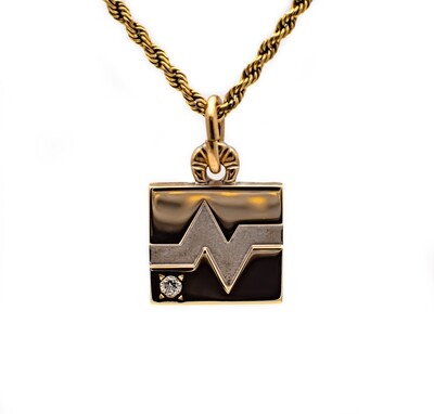 10k Gold Necklace with Diamond