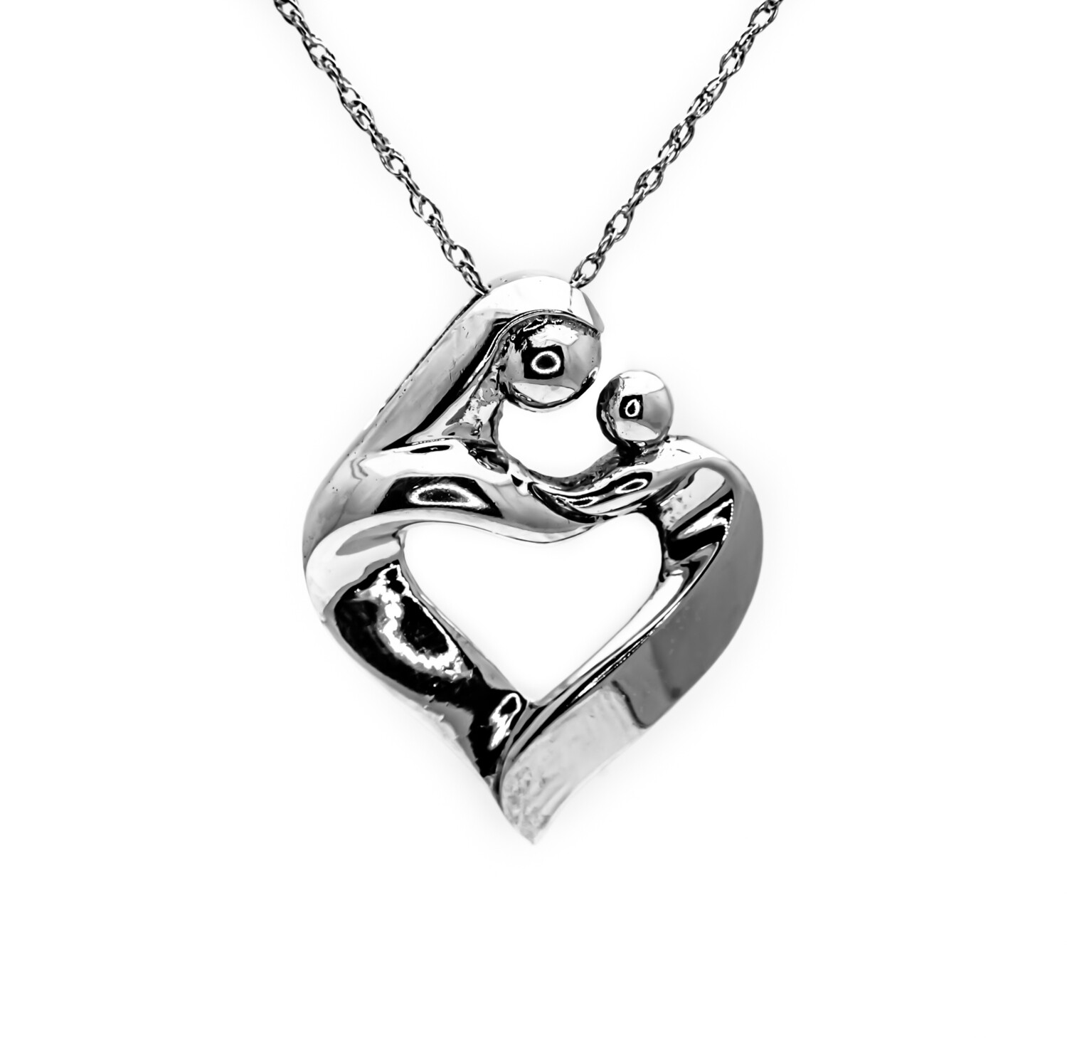 10k White Gold Pendant