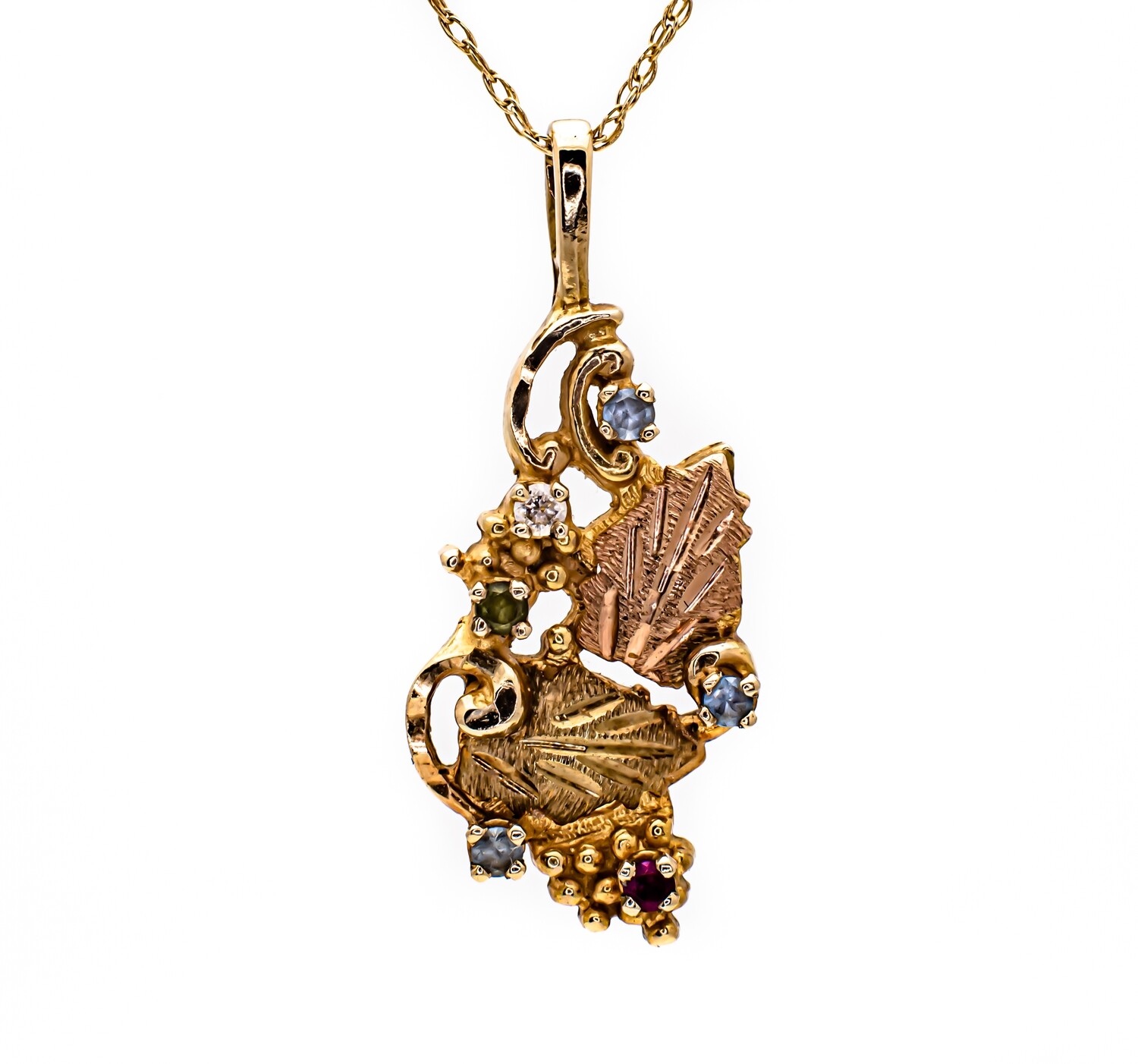 Gemstone Gold Pendant