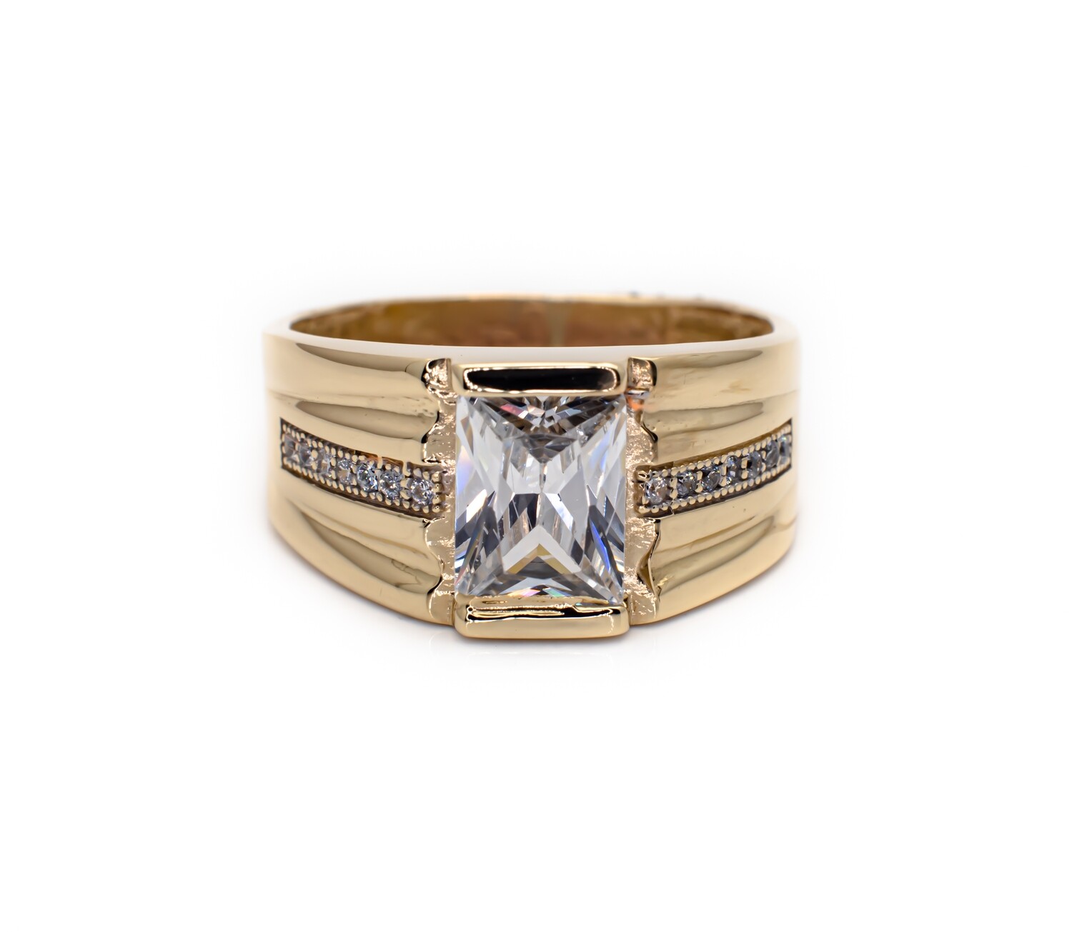 10k Gold Ring with CZ stone