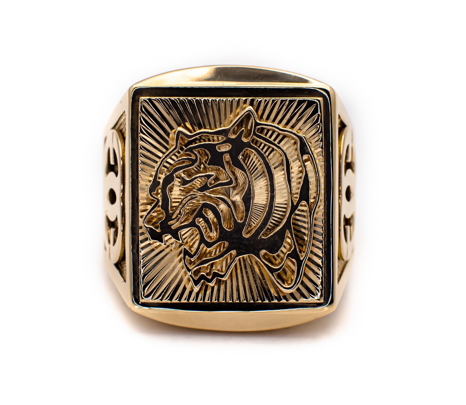 14k Yellow Gold Tiger Ring