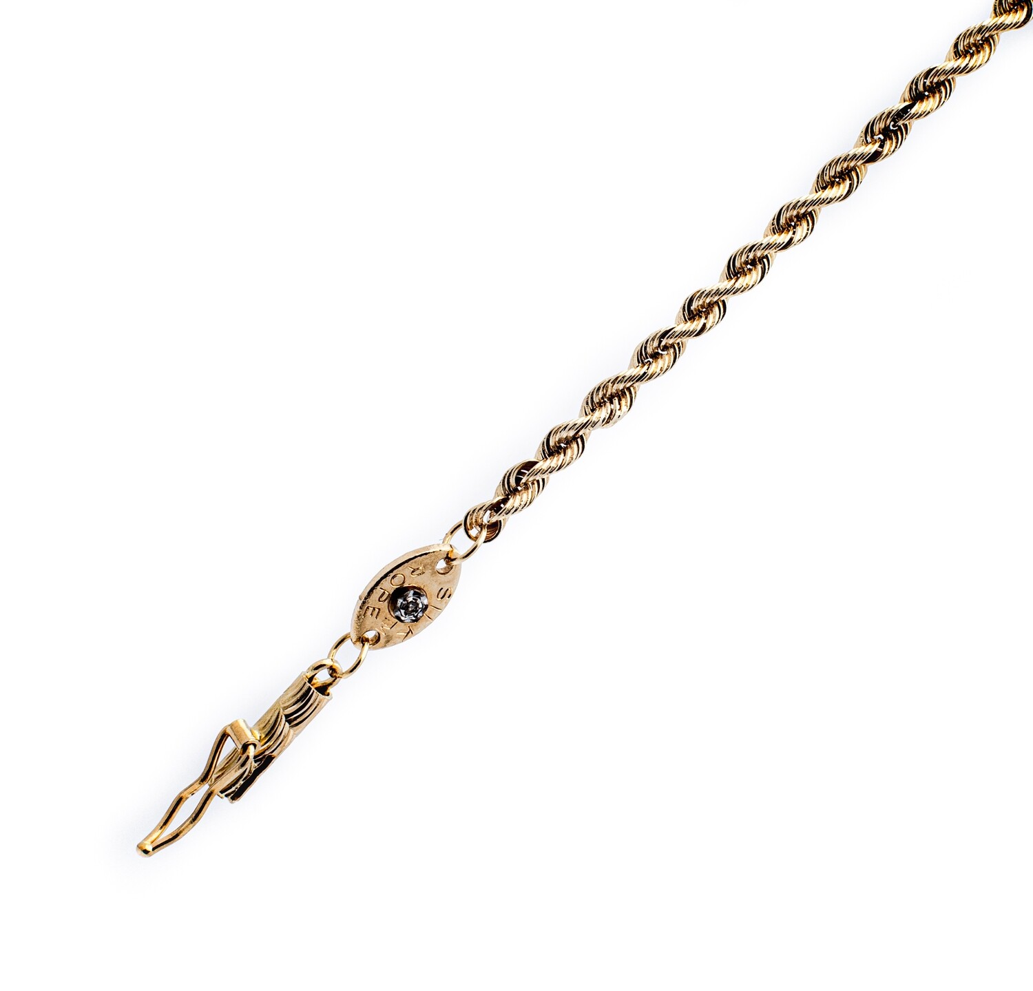 14K Yellow Gold Rope Chain