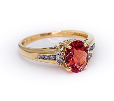 Tourmaline &amp; Diamond Ring