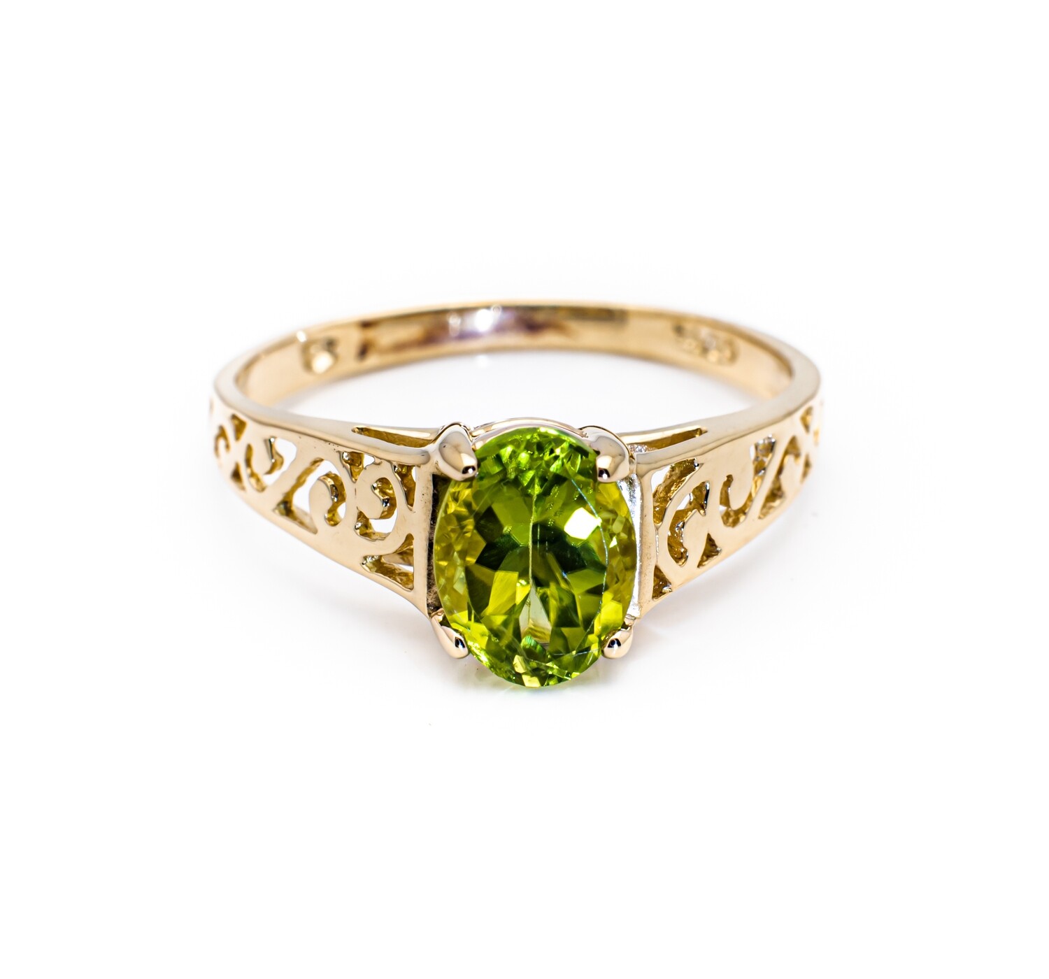 10K Yellow Gold Ring with Citrine Gemstone. Size - 7