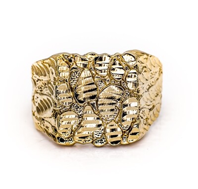 14K Yellow Gold Men Ring. Size - 10
